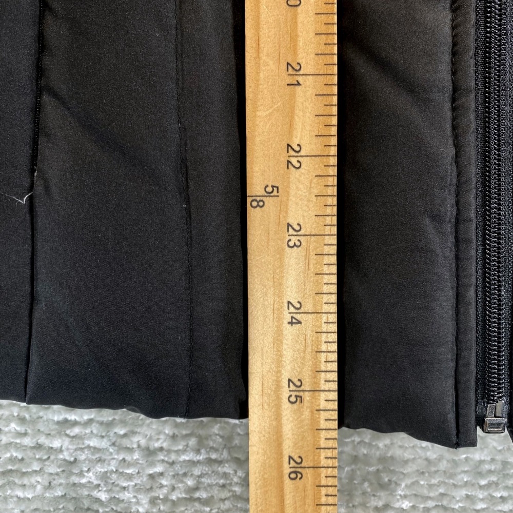 Kenneth Cole Reaction Black Quilted Puffer Vest Women M Medium Full Zip Collar - Picture 3 of 8
